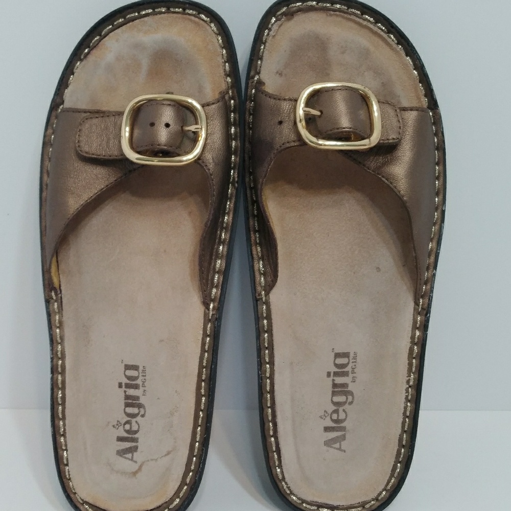 Alegria bronze thong sandal MIL-201